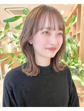 大人可愛い代30代40代インナーカラー小顔ウルフレイヤーボブ L ルエ Rue のヘアカタログ ホットペッパービューティー