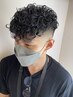 メンズカット+パーマ(ツイスト、スパイラル可)　￥11000
