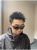 ツイストスパイラルサイドパートスキンフェード62