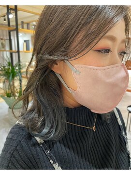 パプスドコワフュール 甲子園口店(Pap's de coiffeur) インナーカラーブルー☆