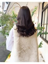 フルール(hair place Fleur) ロングヘア×スモーキーグレージュカラー