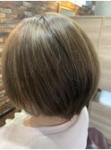 ハイライト白髪ぼかし