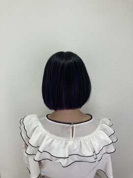 シエル 立川店(CIEL) 【CIEL 佐藤】ボブ　インナーカラー パープル