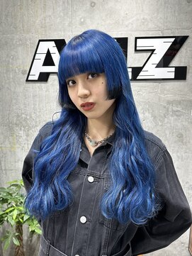 オルズ 渋谷(ALLZ) ブルーデザインハイトーンダブルカラーケアブリーチケアカラー