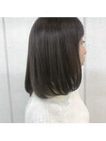 シュク 高円寺(SYUK)&nbsp;内巻きボブ/透明感グレージュ/髪質改善ストレート【SYUK高円寺】