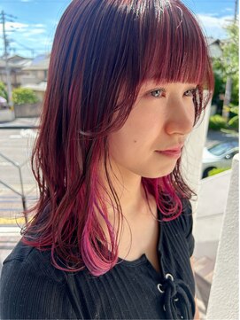 ティフ(TIF) pink × purple インナーカラー