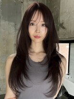 サイン 表参道(SIGN)&nbsp;韓国ヘアーハッシュカットレイヤーカットグレージュブリーチ無し