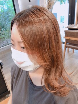 レイ 津田沼(Lei) ボブ/前髪/こなれミディ/オリーブベージュ/ウェーブパーマ/韓国