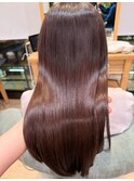 髪質改善ストレートチェリーレッド