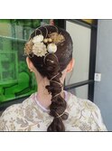 慶應義塾大学卒業式袴着付けヘアアレンジ☆日吉