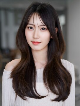 レノラ 本町(LENORA) ☆フェミニンロング大人かわいいぱっつん前髪レイヤーカット小顔