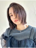 艶感ワンレン×スパイスバングボブ