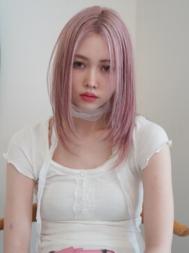 アンアミ シブヤ(Un ami shibuya) ハッシュカット/ペールピンク