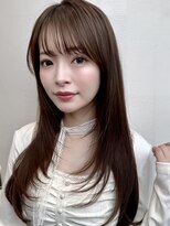 ミンクス 青山店(MINX) 【MINX】顔周り似合わせカット+デザインカラーベージュ_表参道