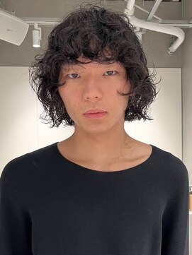 テクネ 天神大名(techne) 天神大名シャドウパーマスパイラルパーマセンターパートウルフ