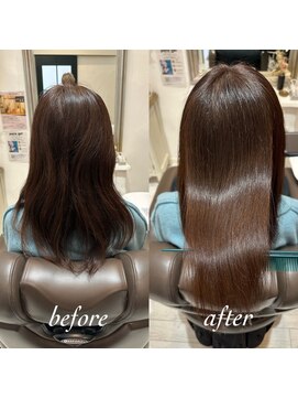 コルテ 倉敷西阿知店(CoRte.) 【before/after】美髪ストレート/メルティブラウン/艶髪/モテ髪