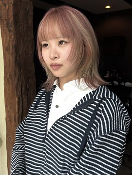 ヘアー アイス ルーチェ(HAIR ICI LUCE) アンブレラカラー/ベビーピンク/ミルクティーベージュ/ウルフ