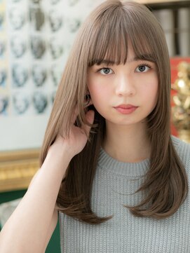 カバーヘア ブリス 上尾西口店(COVER HAIR bliss) グレイアッシュレイヤーロングエアストレートA3上尾20代30代40代