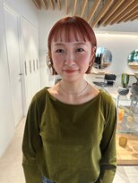 アオイ(aoi.)&nbsp;ボブ/オレンジカラー/20代/福岡薬院