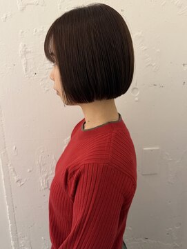 カウチ 板橋本町店(kauti) ぱつっと感が可愛いミニボブ