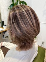 ヘアー ガーデン ルノン(Hair Garden Lunon) ケアブリーチ使用!春色ピンクベージュ