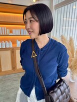 ユラギフロムユイマァル 水島店(YURAGI from YUIMARL)&nbsp;タッセルボブ30代40代50代クールショート前下がりボブ髪質改善