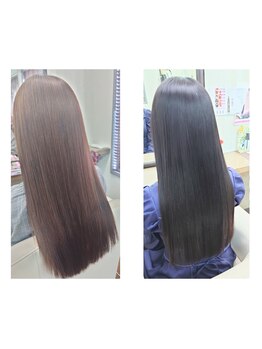 かぐや姫 エルモード フェレ美容室 行徳店の写真/ー15才の髪♪大人の髪のくせ毛・ダメージによるうねりを最新の薬剤と髪質改善技法でサラストに…!