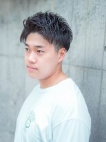 ブロートーキョー 神田2nd(Bro Tokyo) 爽やかツーブロックアイロンパーマ束感ショート