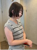 レイヤーボブ/フェイスレイヤー/グレージュ【新保/青江】