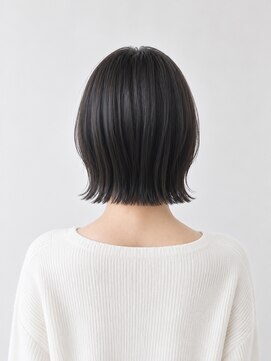ルーウィン(LE WIN) 外はねボブ/くびれ巻き/大人かわいい/ブルーブラック