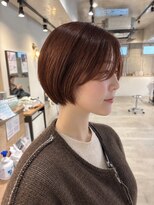 ラボヌールヘアーパルフェ 大宮西口店(La Bonheur hair parfait)&nbsp;ショートボブ × チェリーブラウン☆松梨☆