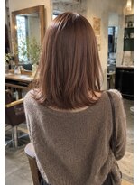 オンスター(ONSTAR)&nbsp;20代30代艶感♪ピンクベージュハイライト髪質改善トリートメント
