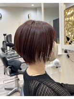 ワイスラッシュジングウ(Y / JINGU)&nbsp;イルミナ/くびれショート/モカアッシュ/束間/透け感