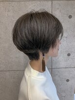 ア セカンド 清藤美容室第弐號(a sekand)&nbsp;ダークグレージュカラー×コンパクトショートボブスタイル