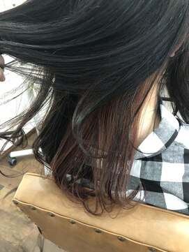 ヘアー チクタク(Hair Ciku-taku) インナーカラー×ピンクブラウン