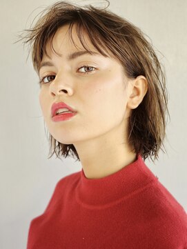 アンドレイ 表参道(andrey) シースルーバングナチュラルボブ