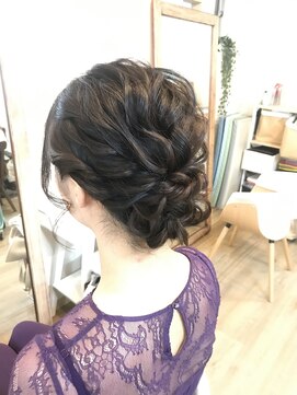 ロカット サロン(Roquat Salon) パーティシニヨンアレンジ　【ヘアアレンジ　立川/立川南口】