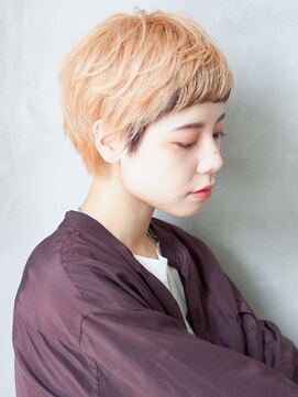 スー 渋谷(suu) 大人かわいい丸みベリーショートインナーカラー<徳竹>