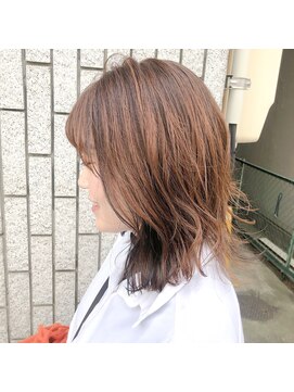 アルマヘアー(Alma hair by murasaki) ハイライトローライト混ぜ込みカラー