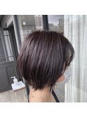 purpleベースで極細ハイライト