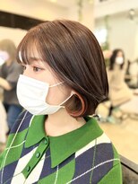 ノチ(Noci)&nbsp;【志治幸佳】イヤリングカラー/赤/ミニボブ