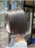 外ハネ×透明感カラー(^^)