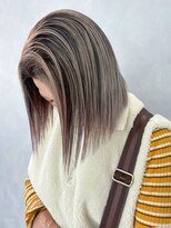 アルバム 池袋(ALBUM) シャドールーツ_グレージュカラーボブウルフ_ba421641