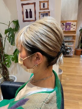 フレンズ 山鼻店(friend's) 白髪隠し逆インナー