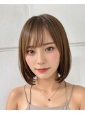 韓国風/インナーカラー/縮毛矯正髪質改善/顔まわり/レイヤー