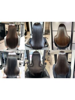 【独自開発の本格髪質改善縮毛矯正】が人気！柔らかな質感×指通りなめらかな憧れの美艶髪に仕上げます◎