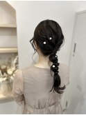 編みおろし/ヘアセット/ヘアアレンジ/お呼ばれセット