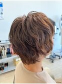 ナチュラルパーマショート