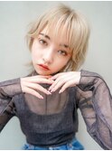 【GEEKS渋谷】ブロンドベージュ/ウルフカット/秋冬ヘア/20代30代