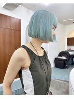 ケアブリーチ×ハイトーン×エメラルド(代官山)